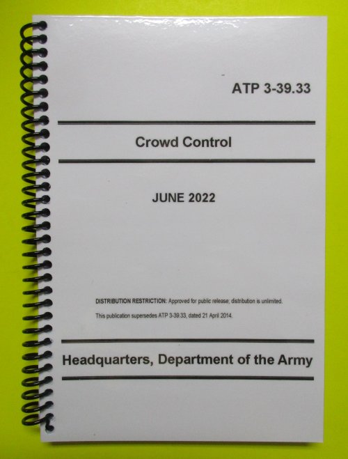ATP 3-39.33 Crowd Control - 2022 - Mini size